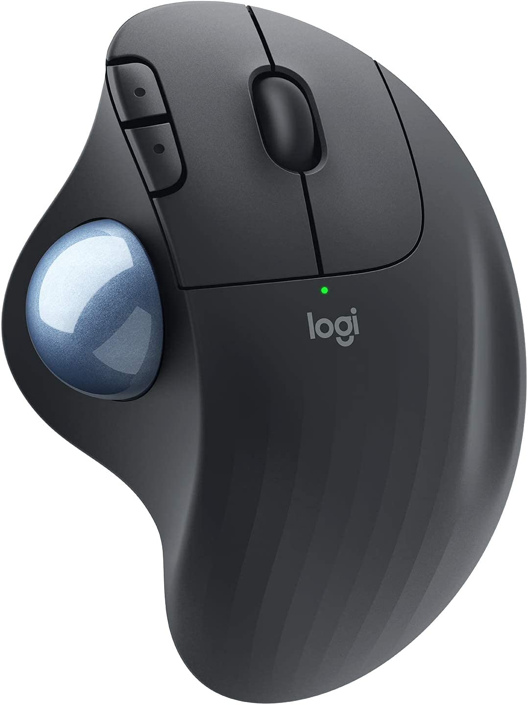 Logitech Ergo M575 무선 트랙볼 마우스 간편한 엄지손가락 제어 정밀하고 부드러운 추적 인체공학적 편안한 디자인 Windows/Mac 블루투스 USB - 그래파이트 갱신
