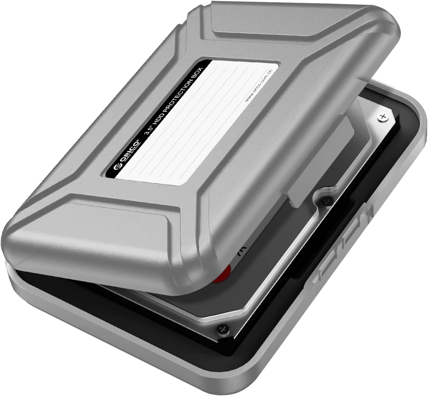 오리코 하드 드라이브 케이스 3.5인치 HDD 스토리지 보호 가방 정전기 방지 및 충격 외장 슈트 시게이트 도시바-PHXGY