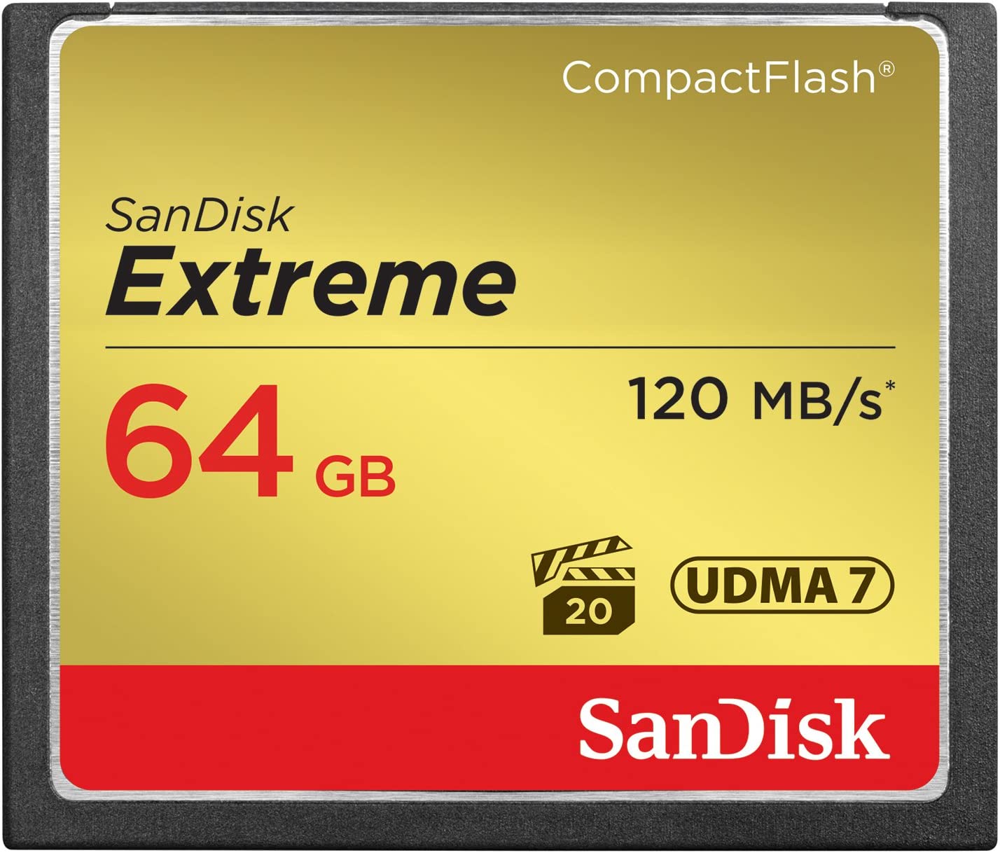 SanDisk 64GB Extreme CompactFlash 메모리 카드 UDMA 7 속도 최대 120MB/s - SDCFXSB-064G-G46