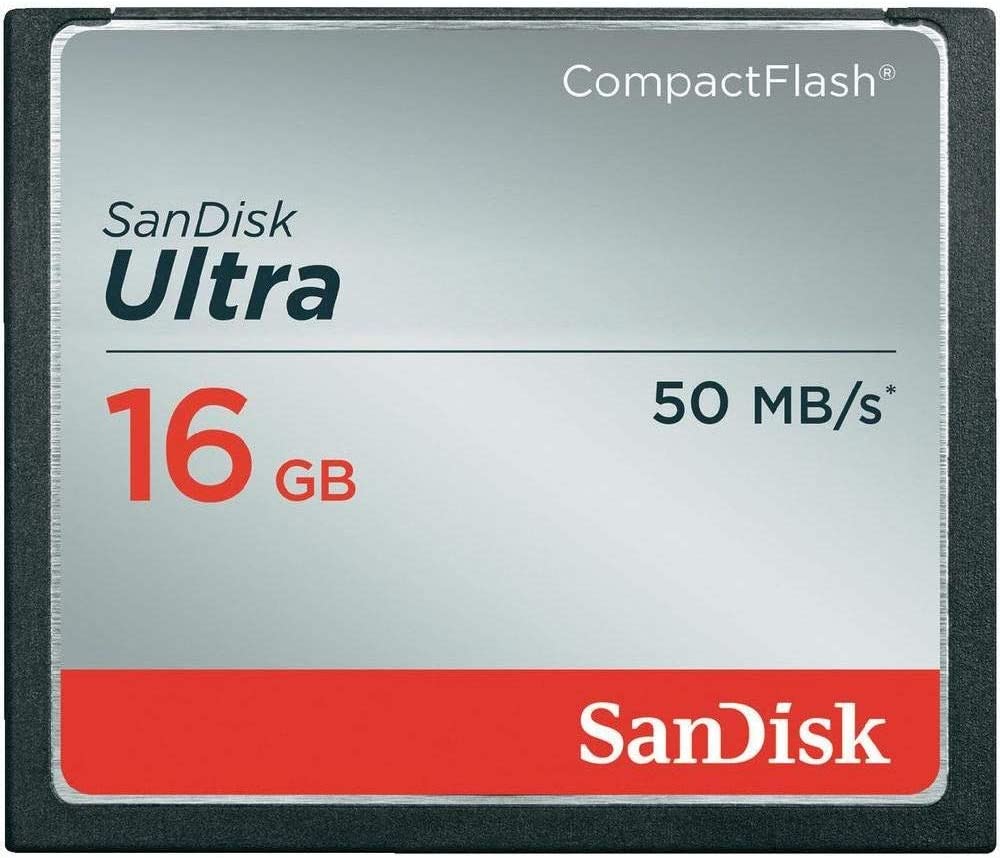 SanDisk Ultra 16GB CompactFlash 메모리 카드 속도 최대 50MB/s - SDCFHS-016G-G46