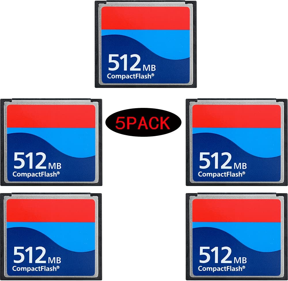 파이브 팩 512MB 콤팩트 플래시 메모리 카드 디지털 카메라 산업용 등급