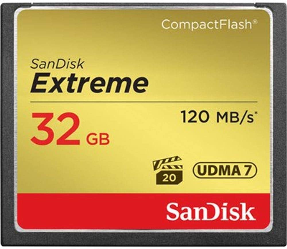 SanDisk Extreme 32GB CompactFlash 메모리 카드 UDMA 7 속도 최대 120MB/s 2팩