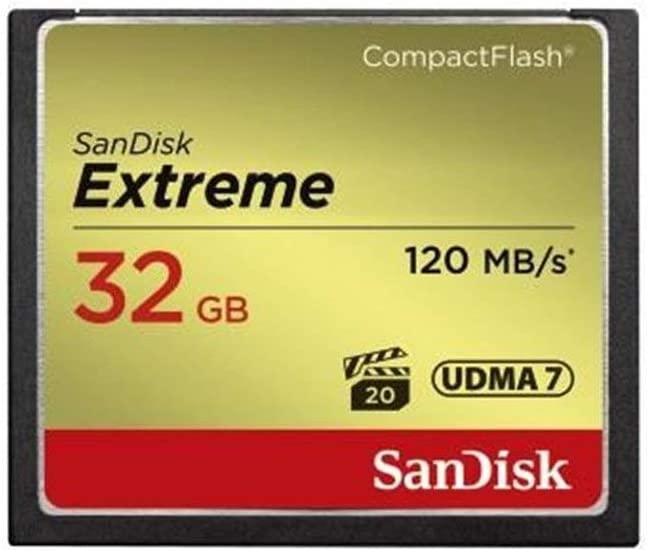SanDisk Extreme 32GB 콤팩트 플래시 메모리 카드 UDMA 7 속도 최대 120MB/s SDCFXS-032G-A46