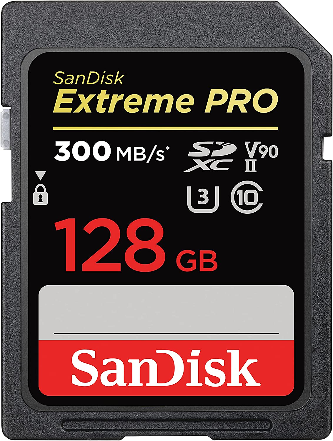 SanDisk 128GB Extreme PROSDXC UHS-II 메모리 카드 - C10 U3 V90 8K 4K 풀 HD 비디오 SD SDSDK-128G-GN4인