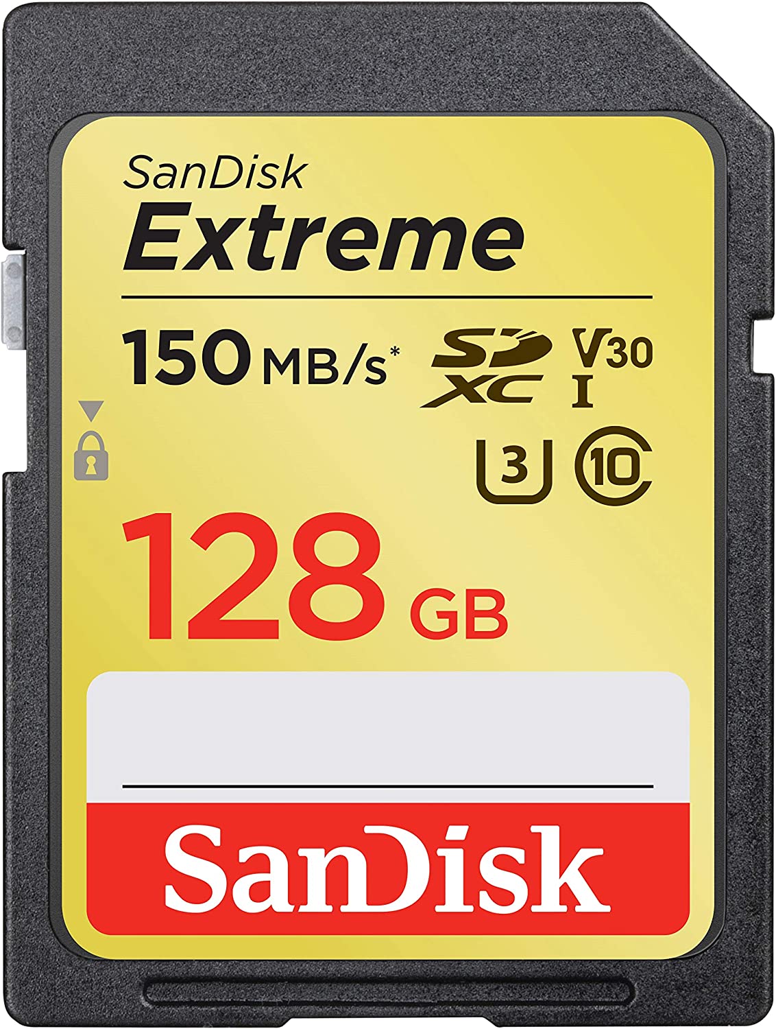 SanDisk 128GB Extreme SDXC UHS-I 메모리 카드 - 150MB/s, C10, U3, V30, 4K UHD, SD 카드 - SDSDXV5-128G-GNCIN