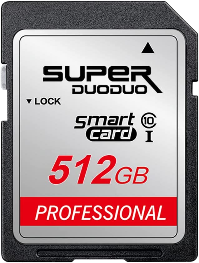 512GB SD 카드 클래스 10 카메라 컴퓨터 게임 콘솔, Dash Cam, 캠코더, 보안 감시, 드론용 고속 디지털 메모리 카드