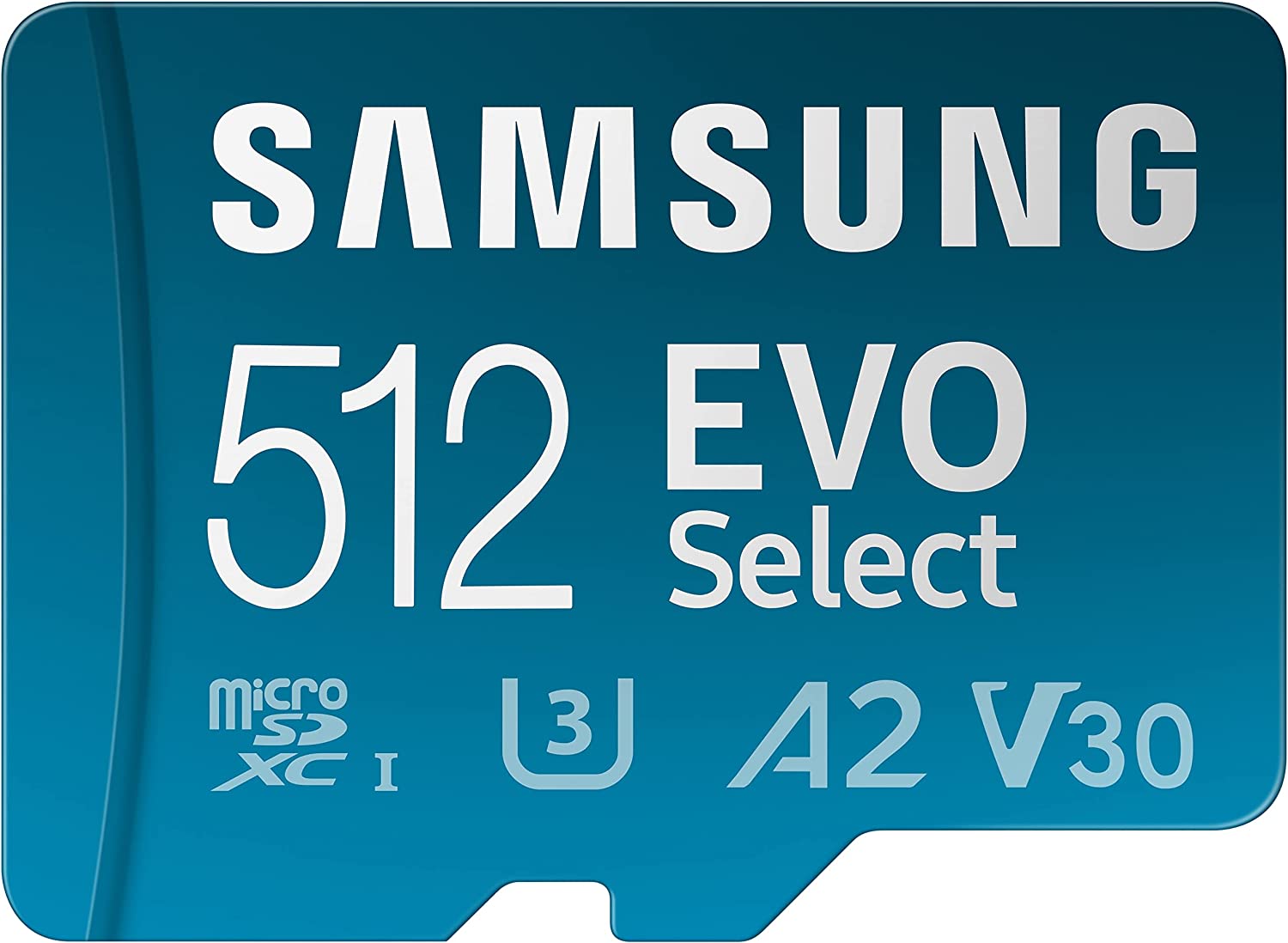 삼성 EVO Select Micro SD-Memory-Card + 어댑터, 512GB microSDXC 130MB/s 풀HD 및 4K UHD, UHS-I, U3, A2, V30, Android 스마트폰용 확장 스토리지, 태블릿, 닌텐도 스위치(MB-ME512KA/AM)
