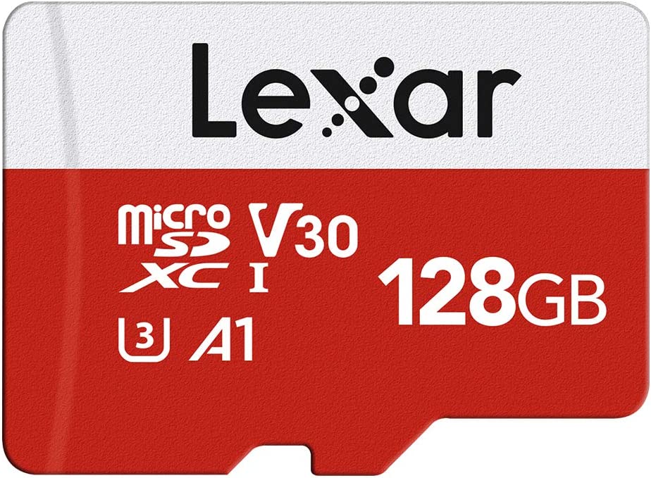 Lexar 128GB Micro SD 카드, 어댑터가 포함된 microSDXC UHS-I 플래시 메모리 카드 - 최대 100MB/s, A1, U3, Class10, V30, 고속 TF 카드