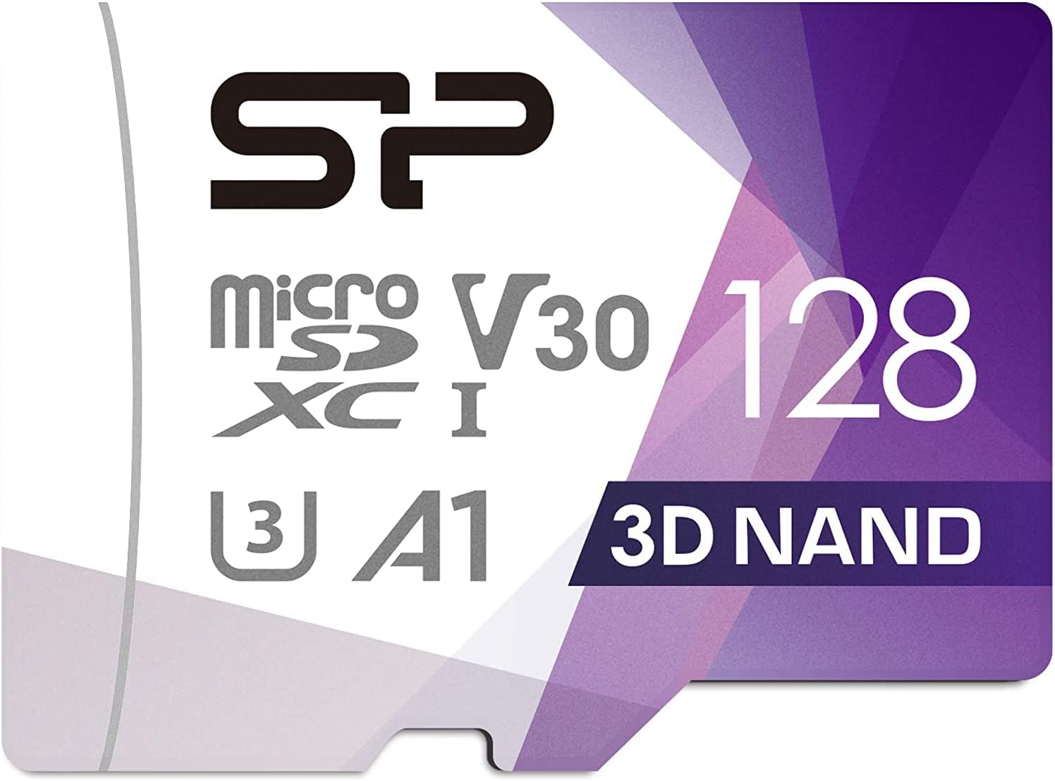 실리콘 파워 128GB 마이크로 SD 카드 U3 SDXC 최대 100MB/s 고속 메모리 캠 스팀 데크 DJI 포켓 2 및 드론용 어댑터 포함
