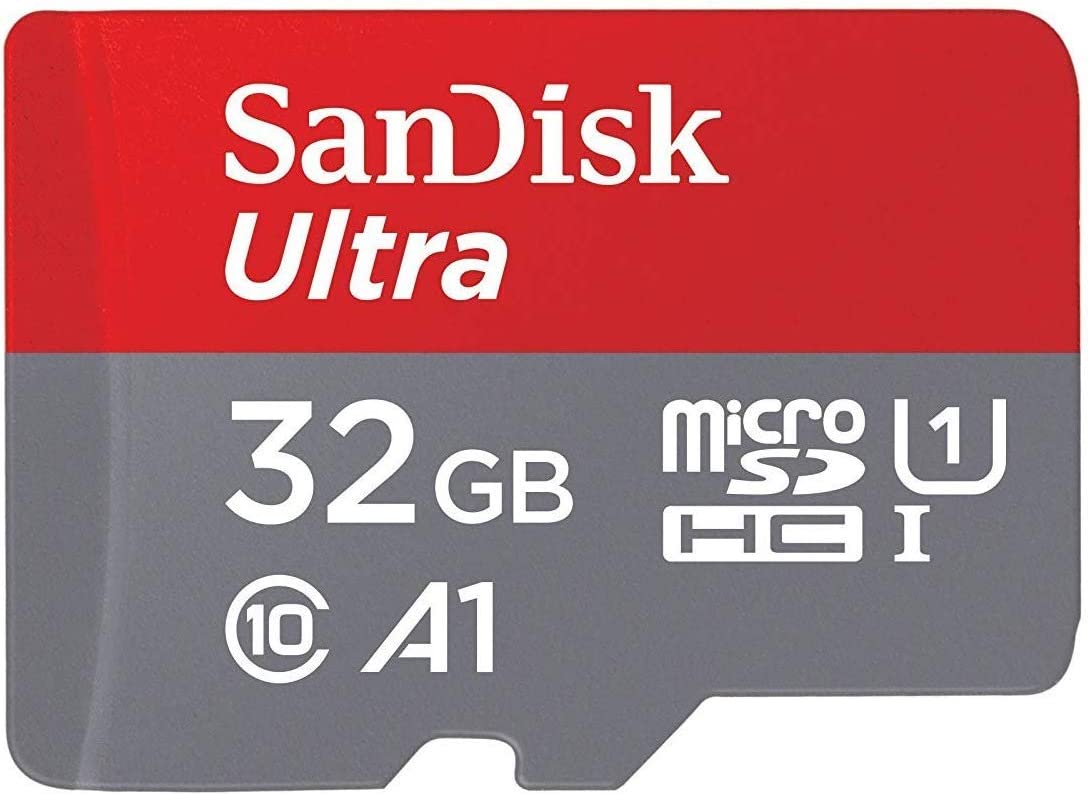 어댑터가 포함된 SanDisk 32GB Ultra MicroSDHC UHS-I 메모리 카드 - 98MB/s, C10, U1, Full HD, A1, Micro SD 카드 - SDSQUAR-032G-GN6엄마.