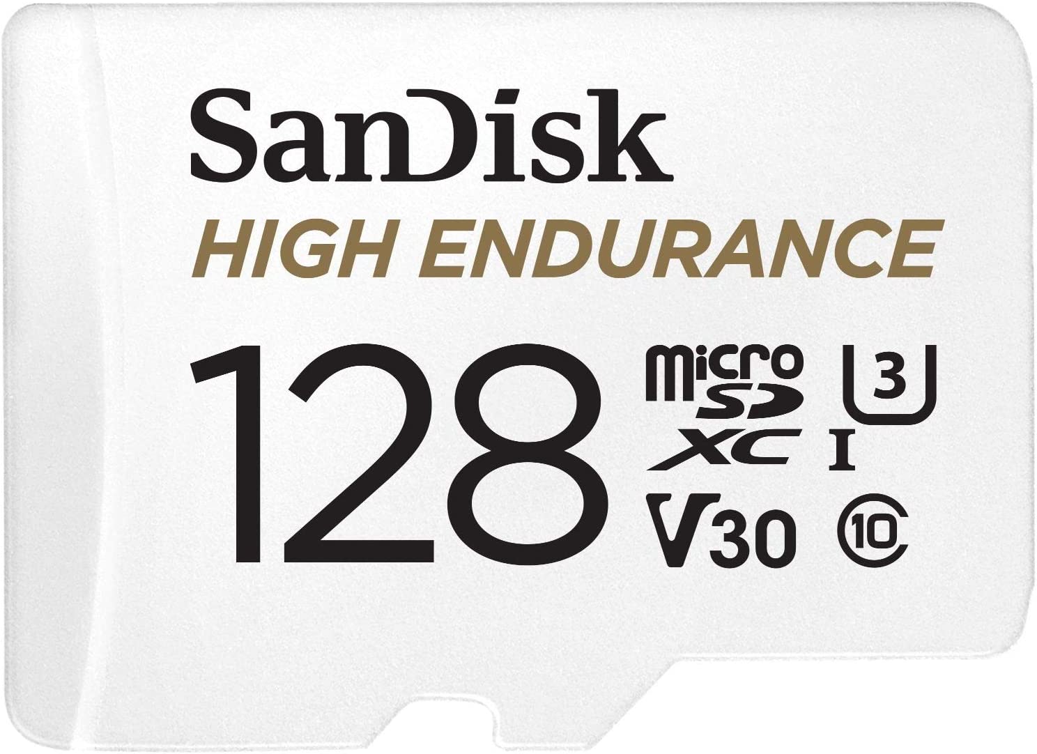 Dash Cam 및 홈 모니터링 시스템용 어댑터가 포함된 SanDisk 128GB 고내구성 비디오 MicroSDXC 카드 - C10 U3 V30 4K UHD Micro SD SDSQQSDS-128G-GN6이아