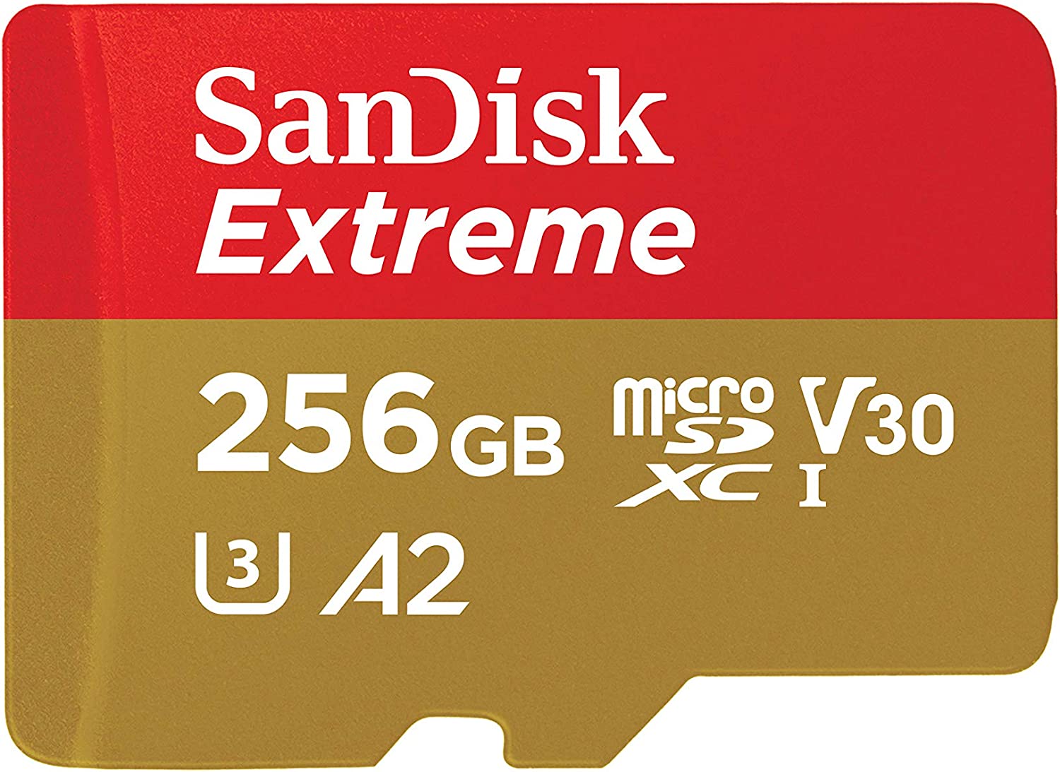 SanDisk 256GB Extreme SDXC UHS-I 메모리 카드 - C10, U3, V30, 4K, A2, MicroSD - SDSQXA1-256G-GN6MN