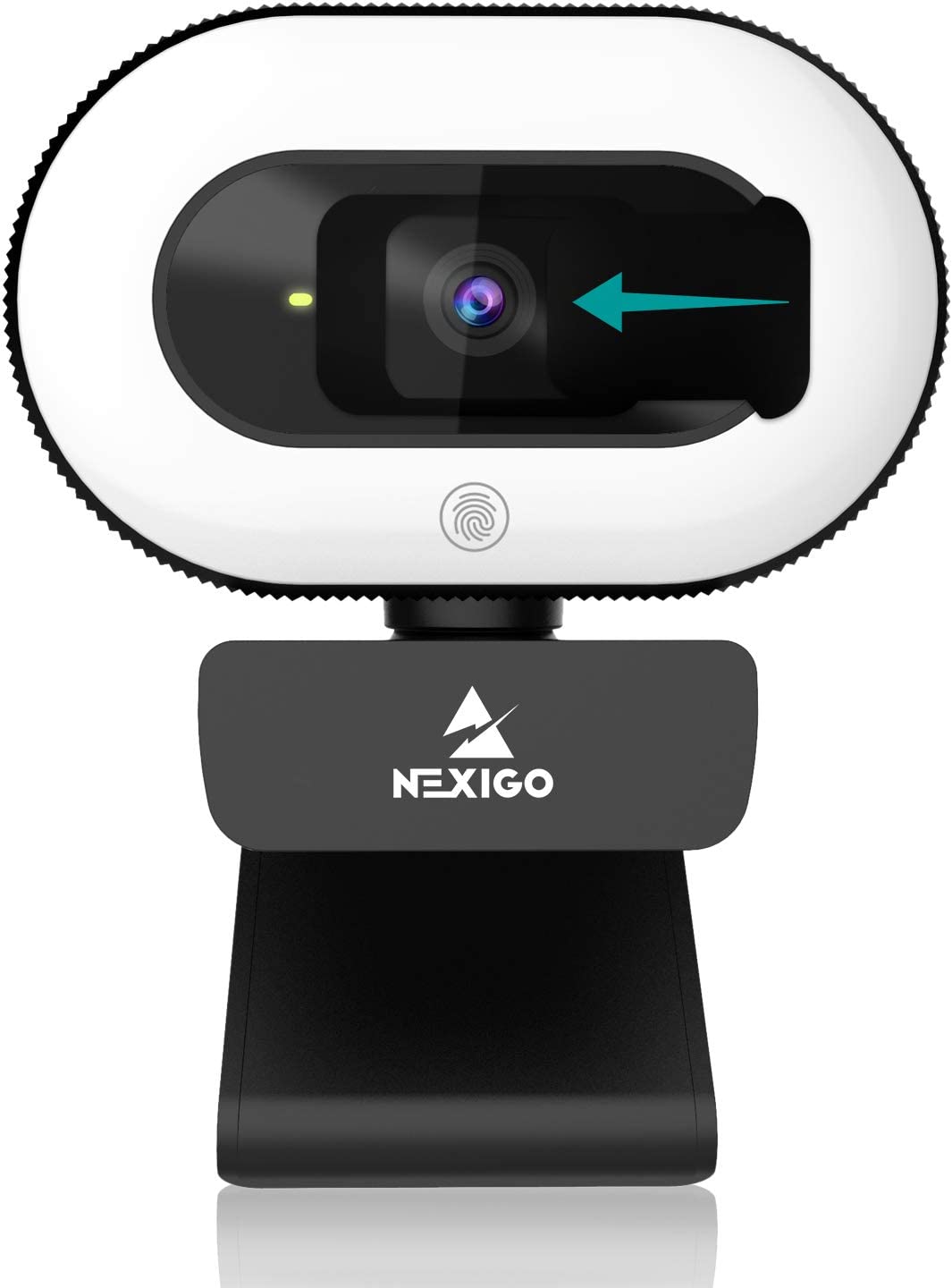 소프트웨어가 포함된 NexiGo StreamCam N930E 링 라이트 및 개인 정보 보호 커버가 1080P 웹캠 자동 포커스 플러그 앤 플레이 온라인 학습을 위한 웹카메라 Zoom Meeting Skype 팀 PC Mac 노트북 데스크톱