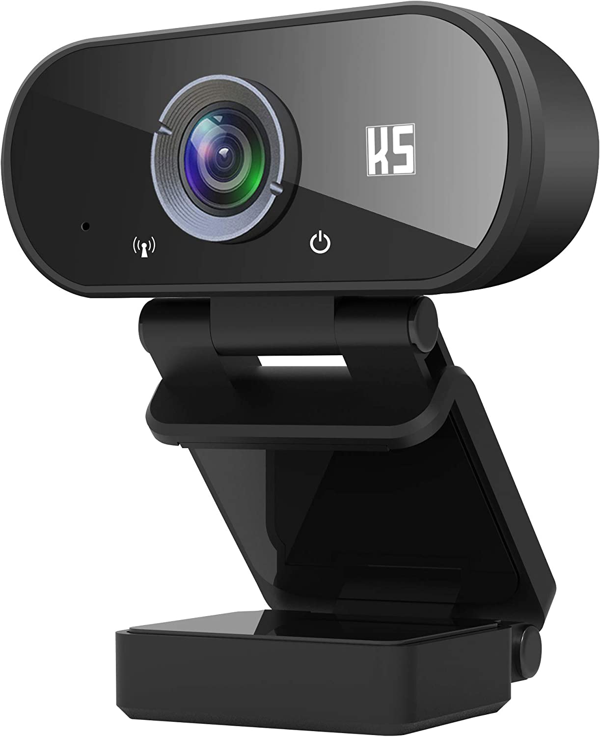 Konnek Stein Webcam HD 1080P 비디오, 내장 마이크, 삼각대 및 개인 정보 보호 커버가 있는 컴퓨터 USB 웹캠, 플러그 앤 플레이, 비디오 통화용 PC 웹캠, 회의, 데스크톱과 호환, 노트북