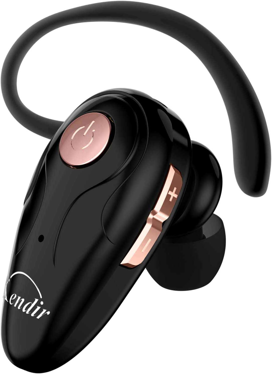 Kendir Bluetooth 헤드셋, 마이크 헤드셋 케이스가 있는 V5.0 초경량 무선 헤드폰 휴대폰 이어피스, 볼륨 컨트롤, 핸즈프리 이어버드, Android/iPhone/스마트폰/노트북과 호환