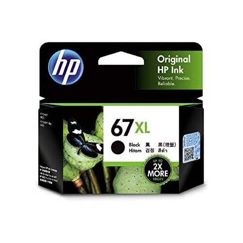 HP 67 XL 정품 잉크 카트리지 블랙 검정 3YM57AA 3YM57AA 【국내 정품】
