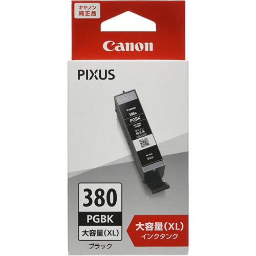 Canon 정품 잉크 카트리지 BCI-380XLPGBK 블랙 대용량 타입