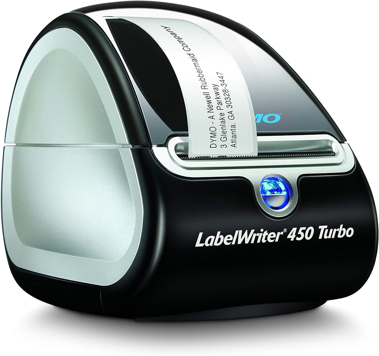 DYMO LabelWriter 450 Turbo Direct thermal 600 x 300DPI Black,Silver label printer (Renewed)