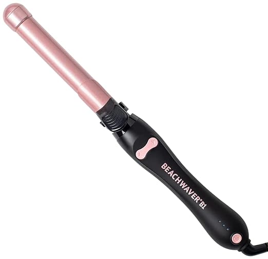 Beachwaver B1 Rotating Curling Iron in Midnight Rose - 1 Inch Barrel | Quick, easy, long-lasting curls and waves