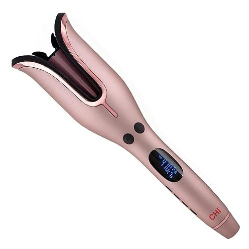 CHI Spin N Curl Special Edition Rose Gold Hair Curler 1". Ideal for Shoulder-Length Hair between 6-16” inches.