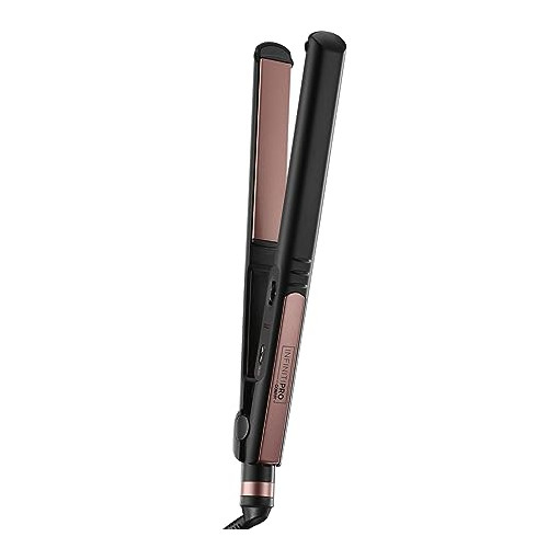 INFINITIPRO BY CONAIR Rose Gold Ceramic Flat Iron,Black, 1-inch