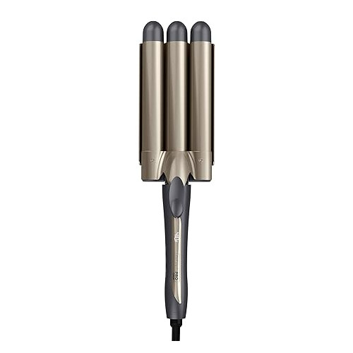 INFINITIPRO by CONAIR 3 Barrel Curling Iron, Hair Waver, Create Beachy Waves, Long-Lasting Waves for use on Medium to Long Hair