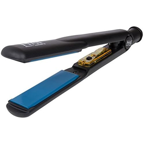 HAI Convertible Flat Iron Hair Straightener for Women - Professional Ceramic Fast Heating Hair Flat Iron with 5 Temperature Levels - Best Hair Straightener for All Hair Types - (Classic Blue)