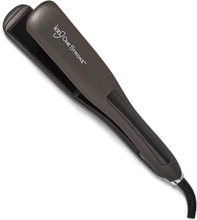 ion One Stroke Flat Iron 1.5 Inch, Auto Shut Off, Tri-Layer Heaters, Fast Heat Up, Tourmaline and Japanese Ionic-Ceramic Minerals