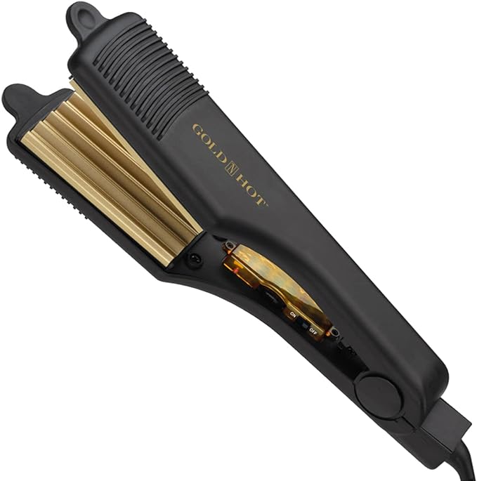 Gold N Hot Professional Ceramic 2” Hair Crimper Iron, 2 Inch (Pack of 1)
