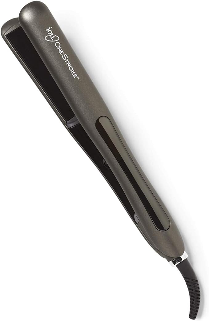 ion One Stroke Flat Iron 1 Inch, Auto Shut Off, Tri-Layer Heaters, Fast Heat Up, Tourmaline and Japanese Ionic-Ceramic Minerals
