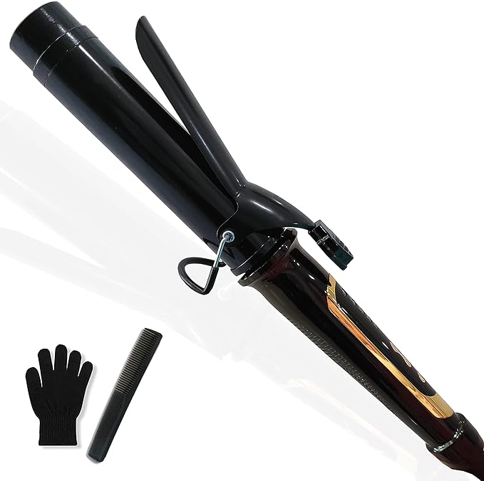 1 1/2 Inch Curling Iron with Ceramic Coating Barrel for Long Hair, 1.5 Inch Large Barrel Curling Iron,Big Waver Hair Style Tool for Girls & Women